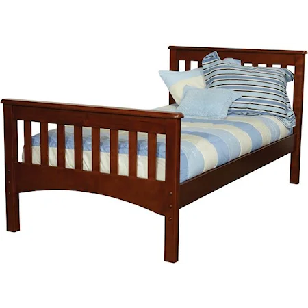 Twin Bed with Slats